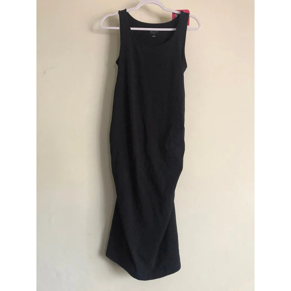 Isabel Maternity Women’s T-Shirt Dress Black Sleeveless - Picture 1 of 6